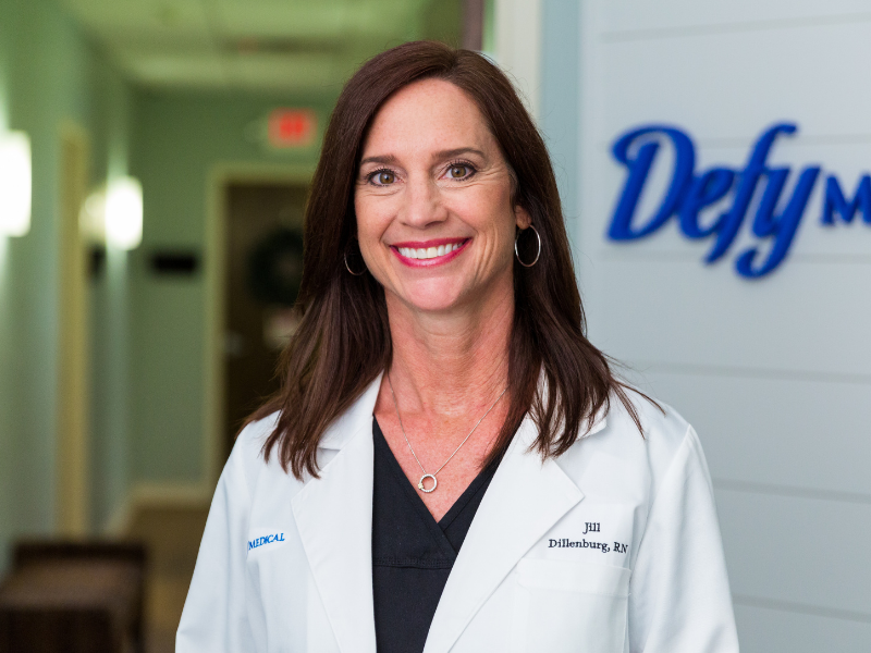 A photo of Defy Medical's Jill Dillenburg, RN.