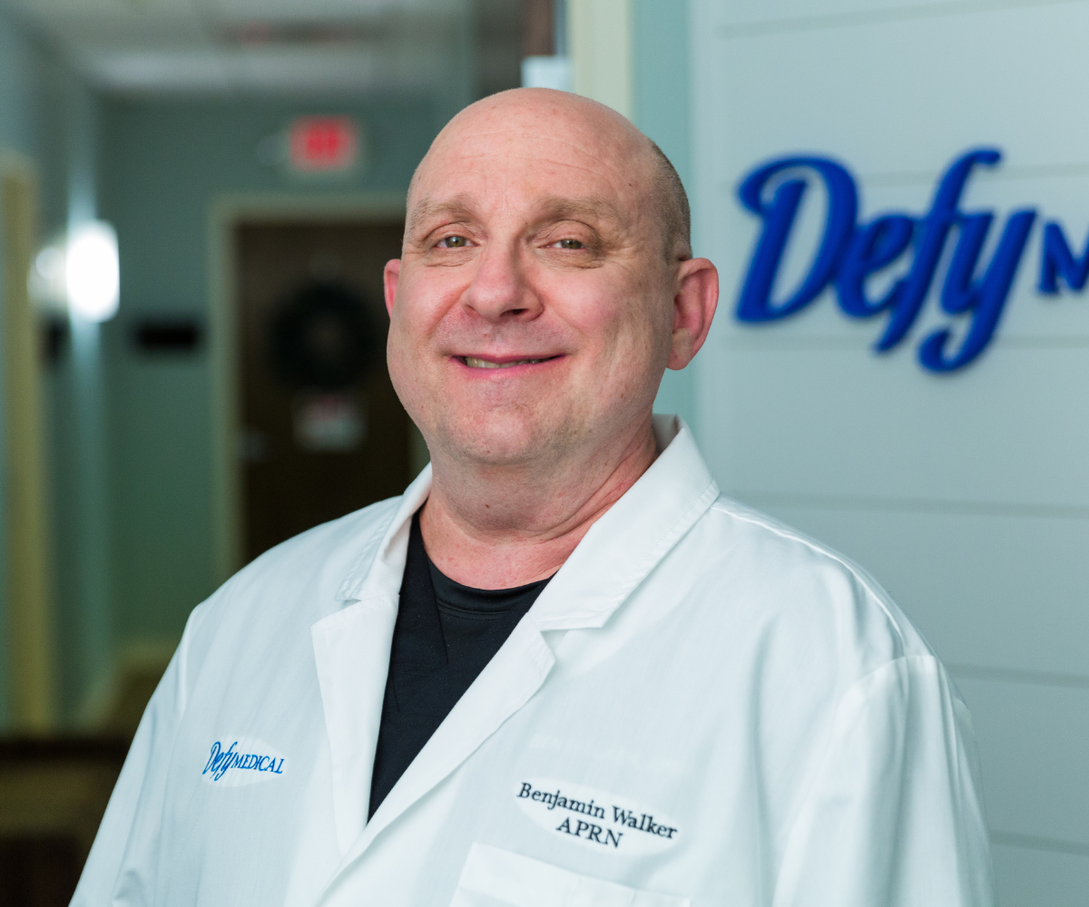 A photo of Defy Medical's Ben Walker, APRN, DC.
